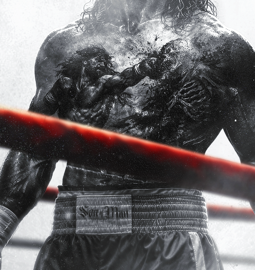 reggzofficial's tweet photo. Oh death, where is your victory? Oh death, where is your sting?  They said float like a butterfly, sting like a bee… But He came and took the sting away completely✝️
Made on photoshop

 #Jesus #Easter #art #photoshop #BoxingFans 
Happy Easter Dino https://t.co/yIRFcvQ4te