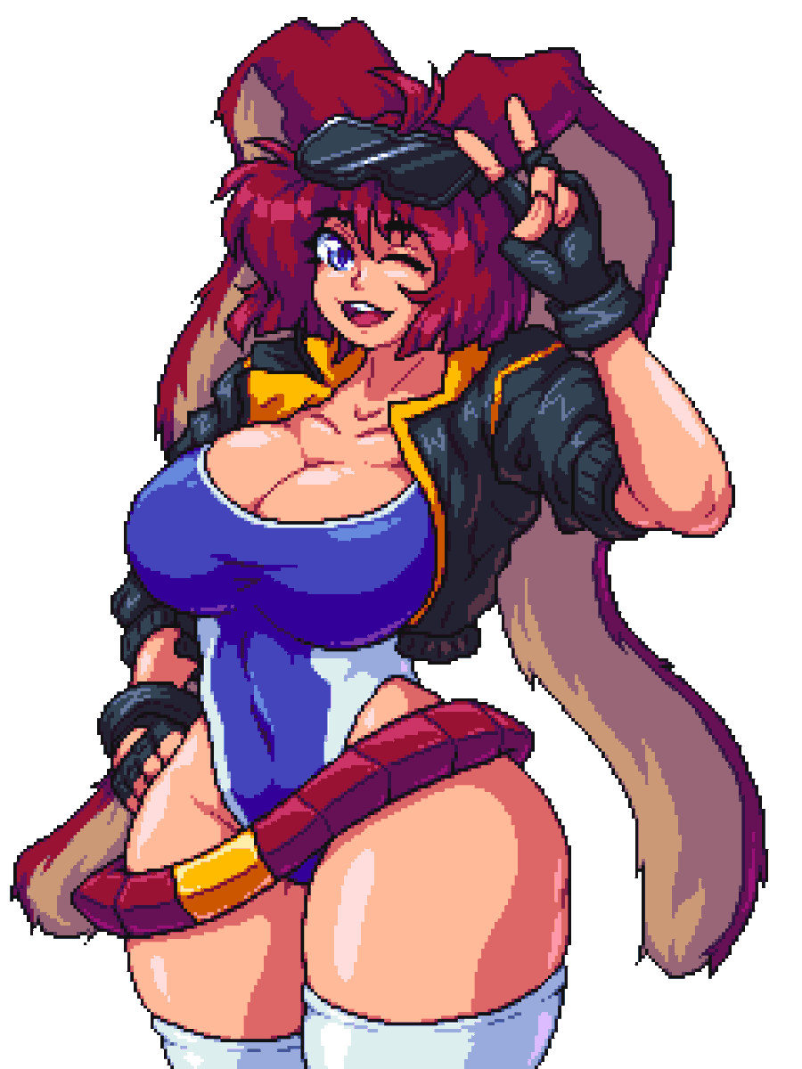 BATTLE_ATHLETE's tweet photo. Happy Easter from Babs everyone! 
Thanks to @AtomicMrshmallw for the new Babs art on Easter Sunday!
Art by: @SirKnightbot , @j_raido , @SaigaDOS https://t.co/IehHrk6U5c
