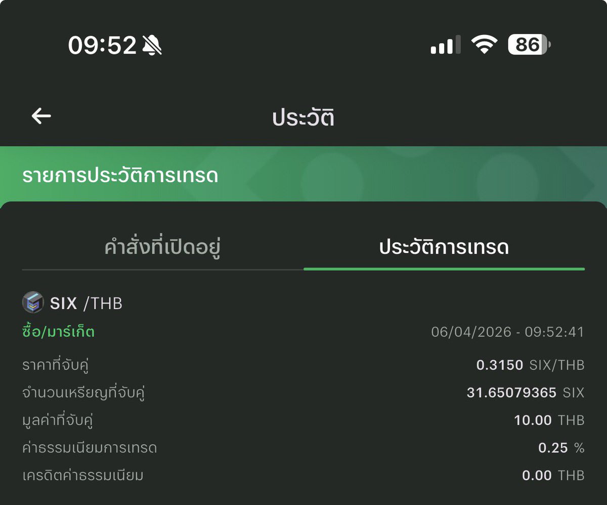 MKrub8's tweet image. ขอเดินตามรอยเสี่ยแจ๊ค
ซื้อ SIX 10 บาท เผื่อจะรวยกับเขาบ้าง ถถถ

$SIX @theSIXnetwork 
#SIXNetWork #SIXNetWorkRoadmap2026