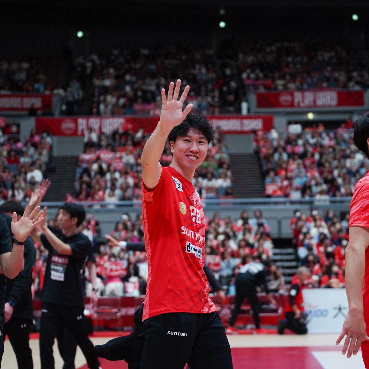 0_lymee's tweet photo. ラストHGお疲れ様でした！

引き続きRR、そしてファイナルも鍬田選手らしく臨んでください🔥

2026.04.05
Asueアリーナ
 #鍬田憲伸 選手
 #サントリーサンバーズ大阪 https://t.co/vKLXA58LTg