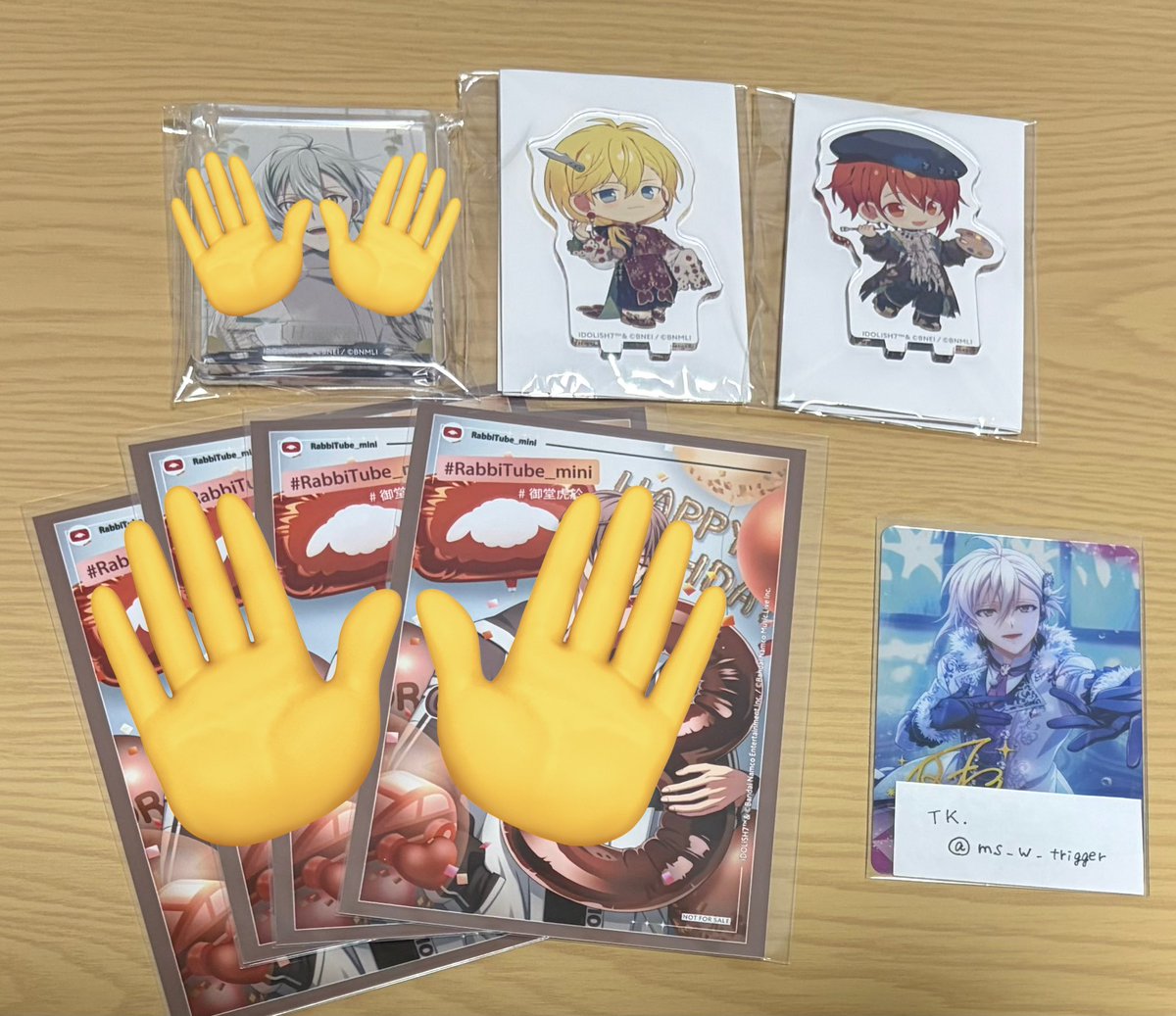ms_w_trigger's tweet photo. 【交換】アイドリッシュセブン アイナナ アニカフェ 記念日 アクスタ

＜譲＞
陸、ナギ

＜求＞
百、天＞＞トウマ、悠

郵送＞横浜手渡し
検索からでもお気軽にお声かけ下さい
難しいと思いますがよろしくお願いします https://t.co/T07TNF19P5