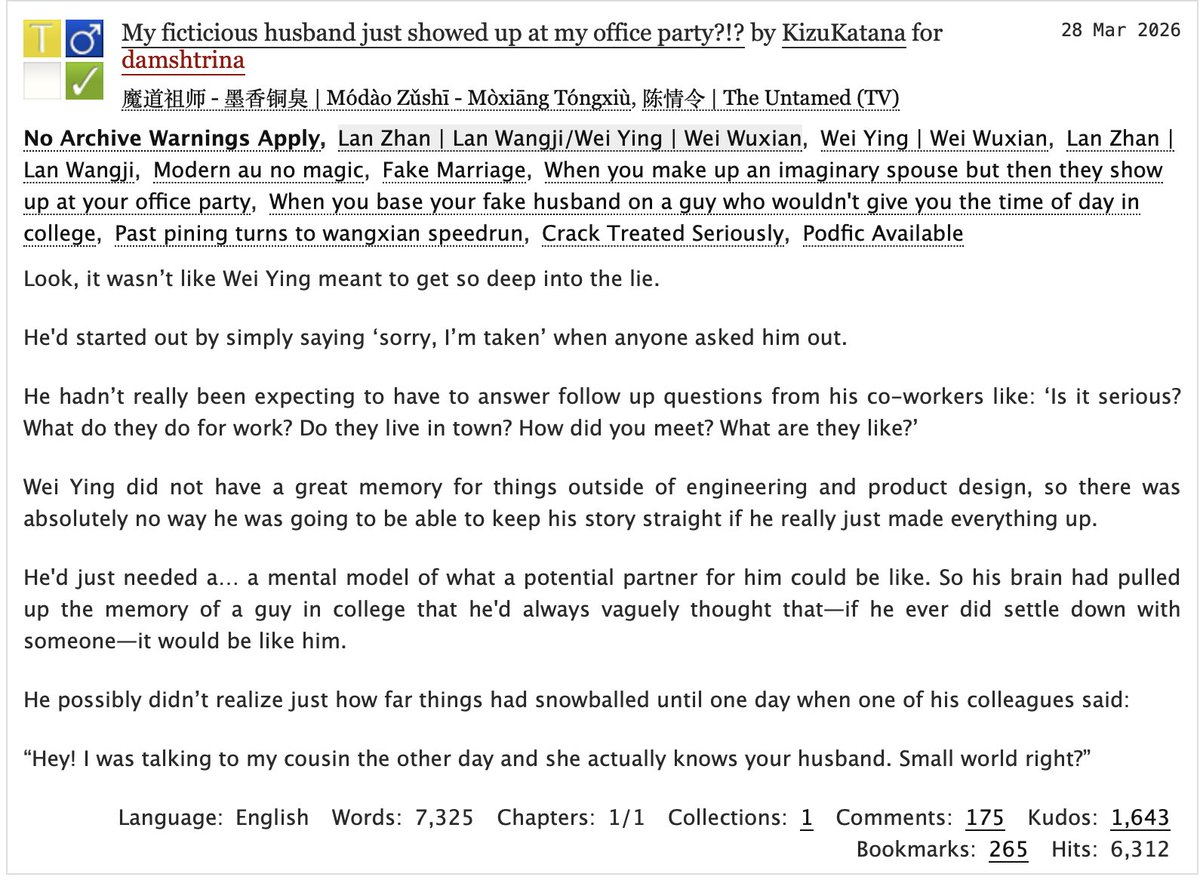 El 🦋🌸 @ WangXian Fic Master thread📌 tweet media