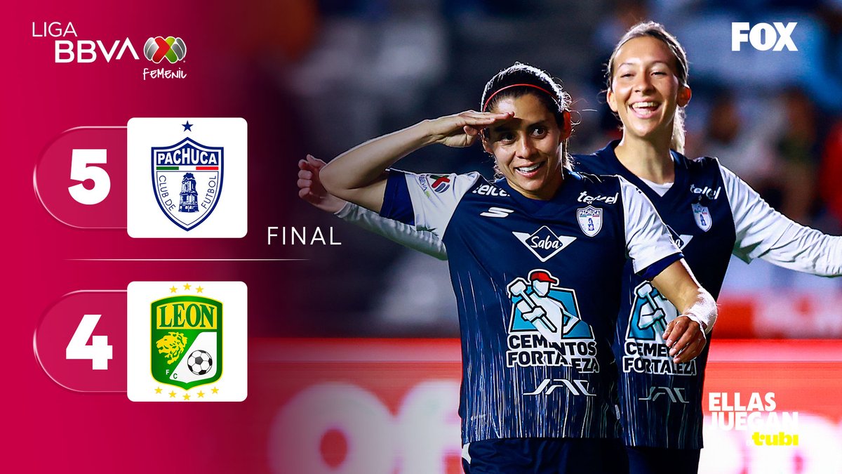 somos_FOX's tweet photo. ¡LOCURA DE PARTIDO! 🤯
Las #DiosasDelViento y #Fieras nos regalaron un gran juego. @TuzosFemenil se llevan los tres puntos, pero @clubleonfemenil vendió cara la derrota.
#EllasJueganEnTubi 💜 https://t.co/OsIEQVYBnE