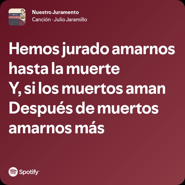 Nuestro Juramento // Julio Jaramillo
