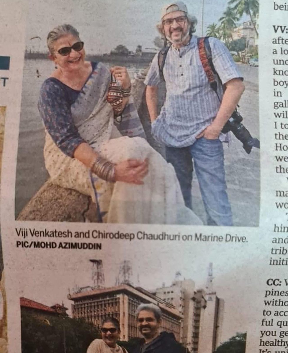 vijivenkatesh's tweet image. #Flashback 
So so delighted to be featured along with the one and only Chirodeep Chaudhuri  in Meher Marfatia’s Bambai se aaya Mera Dost in this week’s @sundaymidday Like he says we’ve only said good things about each other ( the bad we’ve saved for another time ) but …