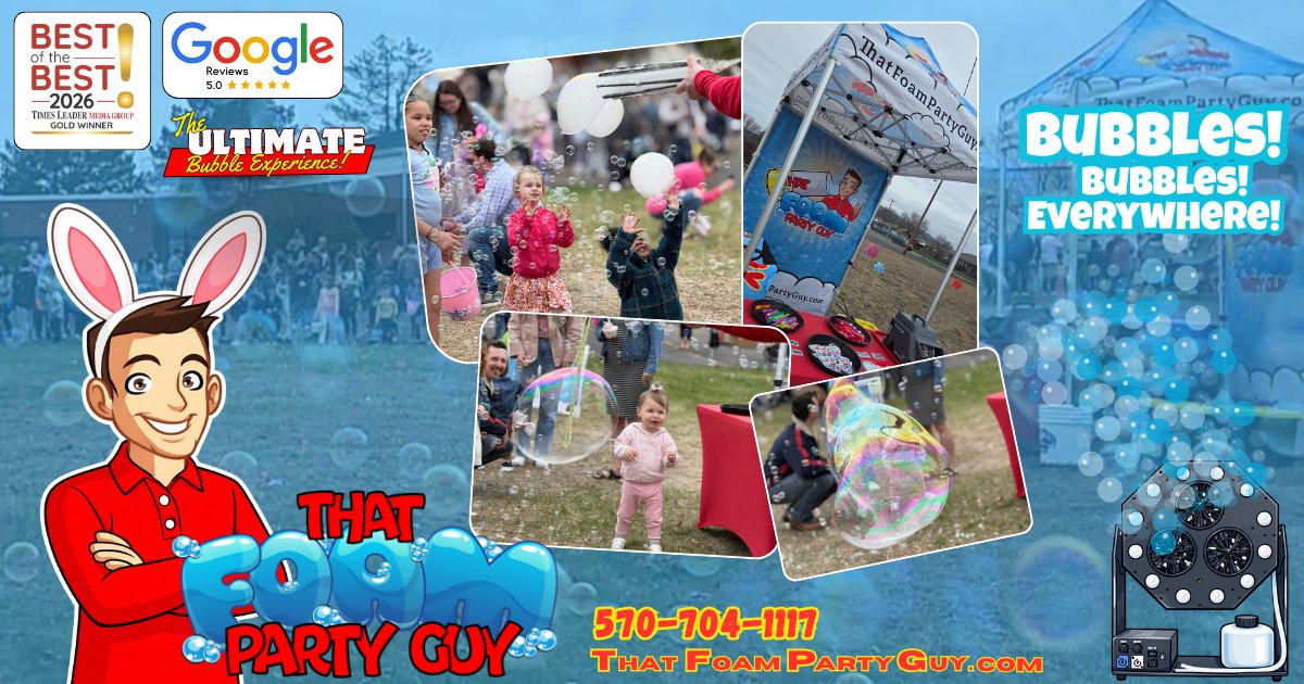 ThatFoamGuy's tweet photo. 🫧✨ Let There Be Bubbles!!! ✨🫧

Not only does @ThatFoamGuy  put on the best foam parties, but you can also bring a little bubble magic to your next party or event! The ultimate bubble party that kids and adults will absolutely love!

#bubbleparty #bubbles #kidsentertainment https://t.co/Q0enszAc72