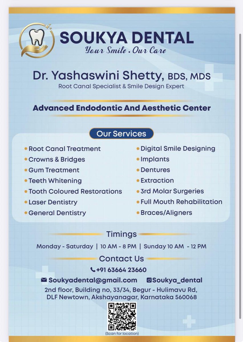 abhiroopdutta's tweet photo. Recommended Dental clinic at Akshaynagar, nearby to Banerghatta Road. #bengaluru https://t.co/E8KHc9ueQW