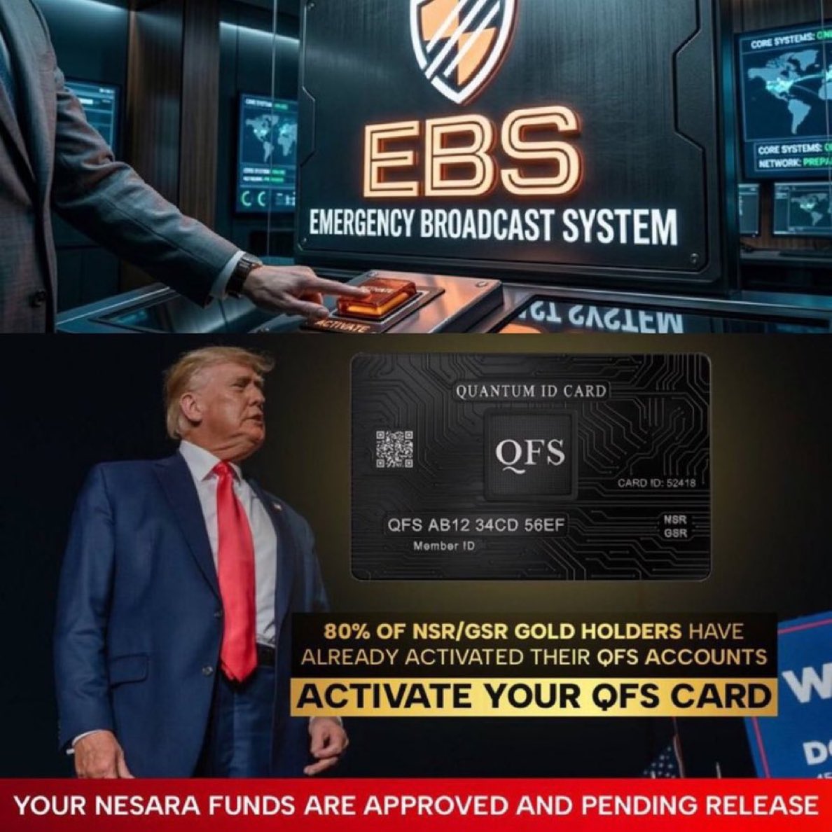 Resonance_Enter's tweet photo. 🚨 PRESIDENTIAL ALERT: “We Have Broken the Chains of Financial Slavery.”🚨

The Federal Reserve’s grip is finished. The era of fake debt and fake money is over.
President Trump has initiated the largest financial shift in modern history  and it’s happening through NESARA GESARA. https://t.co/2ZStWtnPKA