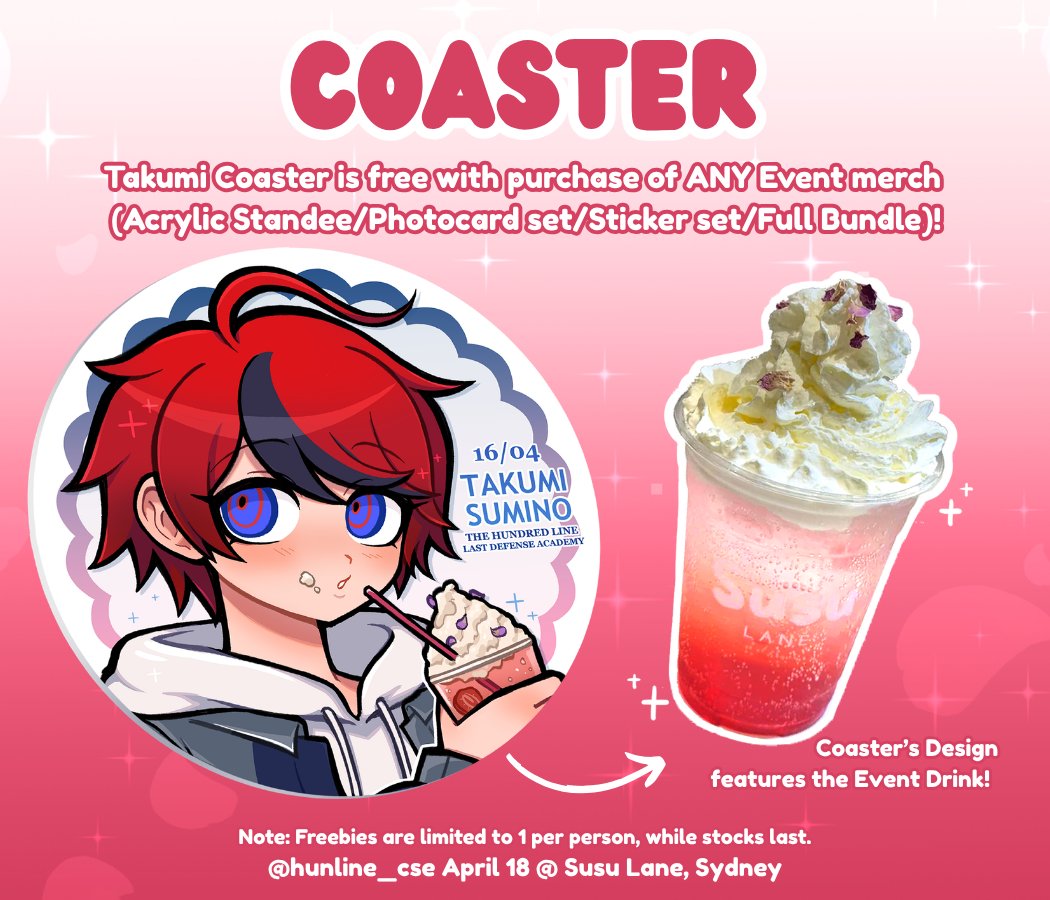 Takumi BDay + 1st Anni Cupsleeve Party! tweet media