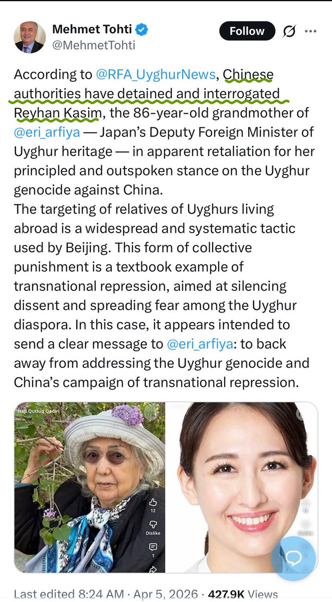 گۈلنار Gülnar tweet media