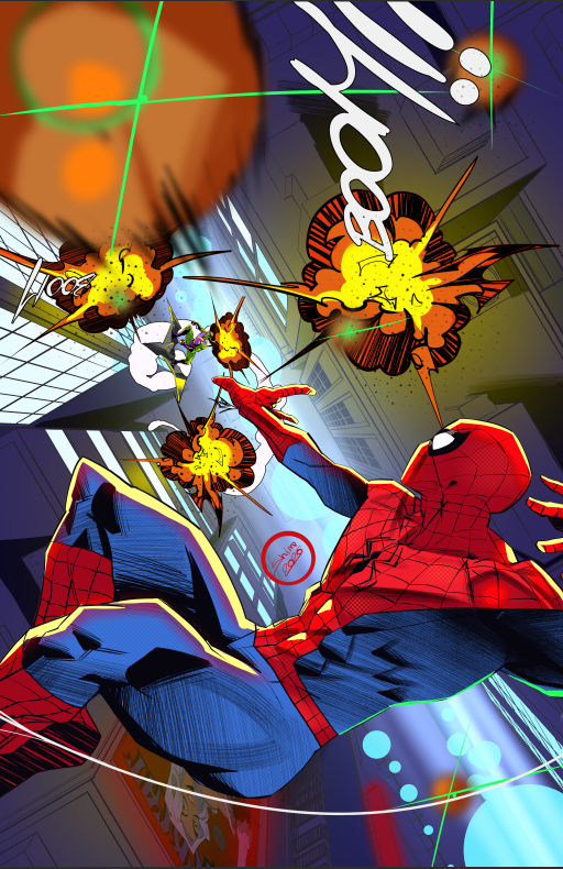 ShimoArt_'s tweet photo. Spider-Man vs Green Goblin
I'm sorry, I was too tired to make a proper background. I'll do better next time
#spiderman https://t.co/nGaobOyZzI