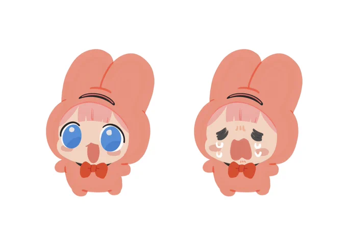 二次創作で恐縮なんですけど本当に可愛く描けたので見てください うさンゴちゃん