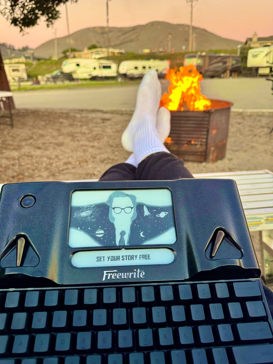 PrestageWrites's tweet image. Writing by fire.
No distractions. Just pages.
Not glamorous. Just consistent.
#amwriting #freewritefam