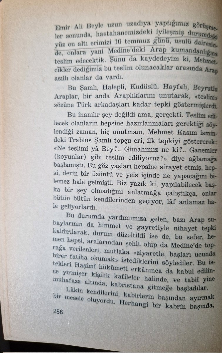 mesutuyar10's tweet photo. Medine teslim olduktan sonra nakledilemeyecek durumdaki hasta ve yaralı askerler için Kızılay Hastanesi 10 Temmuz 1919'a kadar faaliyetine devam etti. İyileşen hastaların harp esiri olarak Arap hükümetine teslim edildiğinde olanlar hakkında Kandemir'in şahitliği https://t.co/kYlnf85iaI