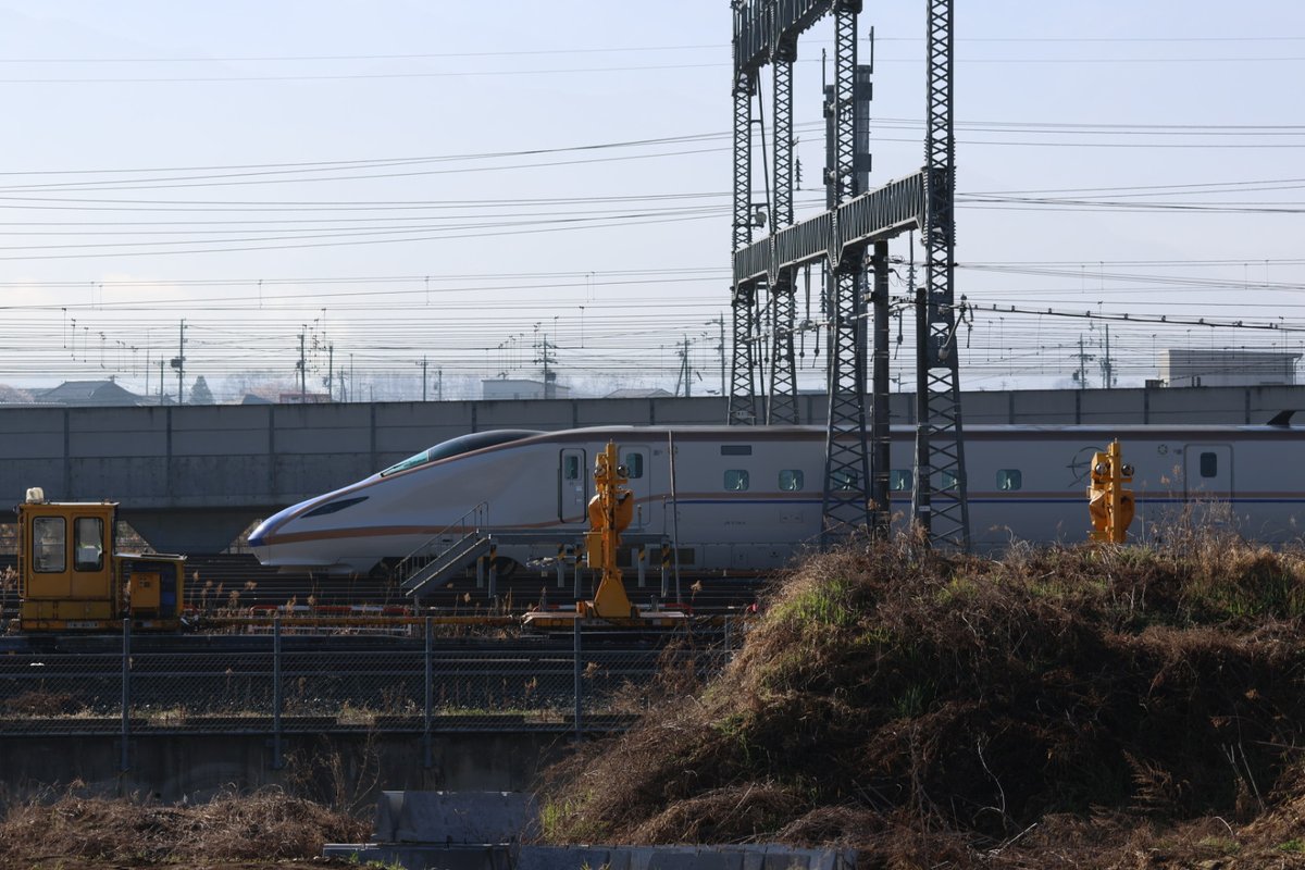 genki80001919's tweet photo. 📷️　(4月6日)

北陸新幹線
長野新幹線車両センター
E7系F9編成

2014/08～運用中

#北陸新幹線
#E7系
#E7系F9編成
#俺のE7系写真
※俺のE7系写真

撮影機材
CanonR7+RF100-400mm
F5.6-8 IS USM 
#Canon
#EOSR7
#CanonEOSR7
#RF100400 

撮影日・令和8年4月6日 https://t.co/N6cZYQiXOc