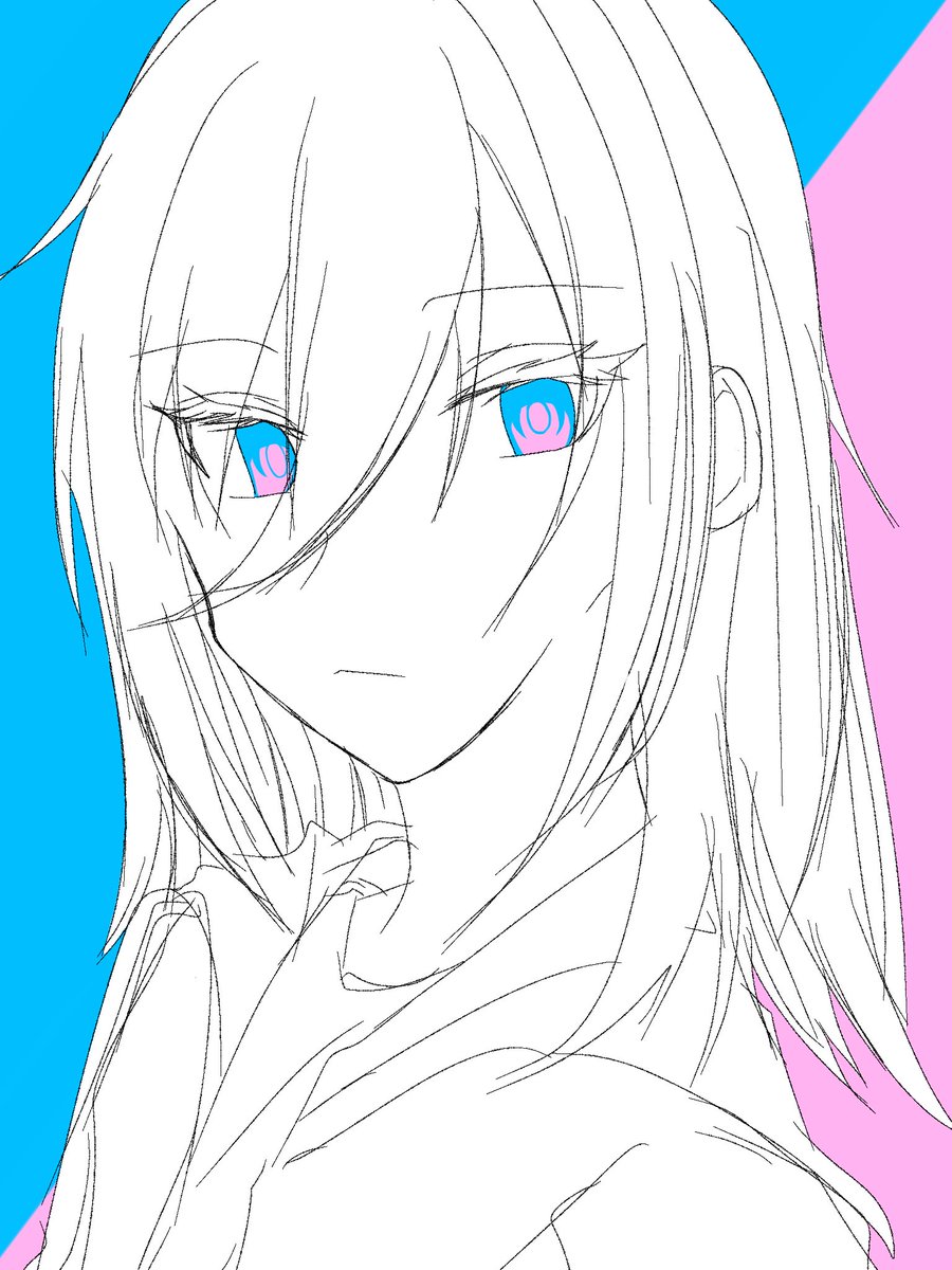 MNQL166's tweet photo. 2色の瞳  #創作 https://t.co/ceSQxEWeAg