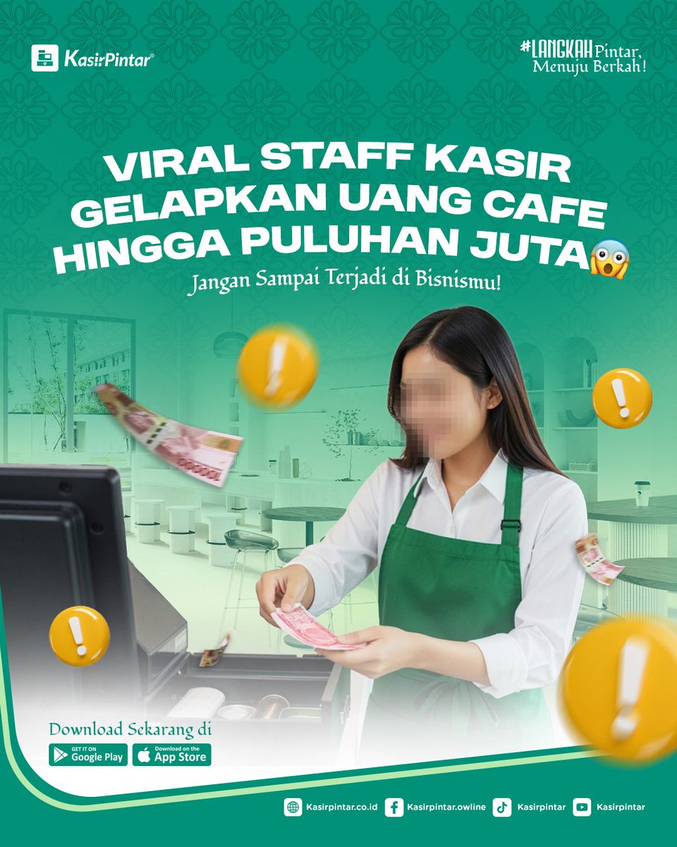 KasirPintar's tweet photo. Sobat KasPin yang di dunia F&amp;B pernah menemui case yang sama? Sudah coba tips ini atau kamu punya cara lain untuk menghindari fraud ini? Tulis di kolom komentar, ya!

Cek selengkapnya disini https://t.co/pLXMHIpFJ7 https://t.co/EgCLis3fXO