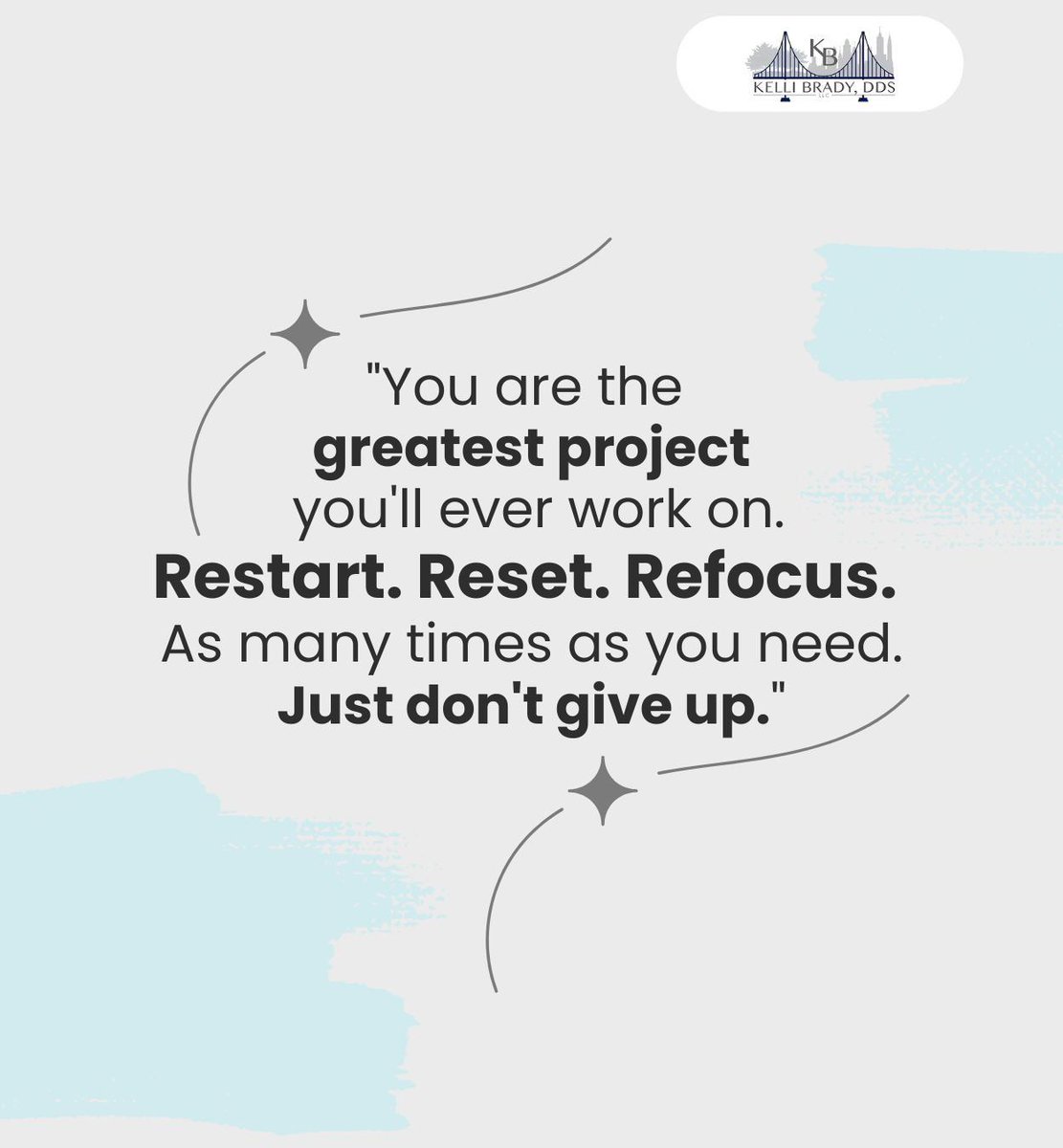 kellibrady_dds's tweet image. Don't give up on yourself because you are the greatest project you'll ever work on. Take a step back when you need it and recharge as many times as you need. 

#selflove #selfcare #loveyourself #KelliBradyDDS #Norwood #NJ #NewYork #NY
