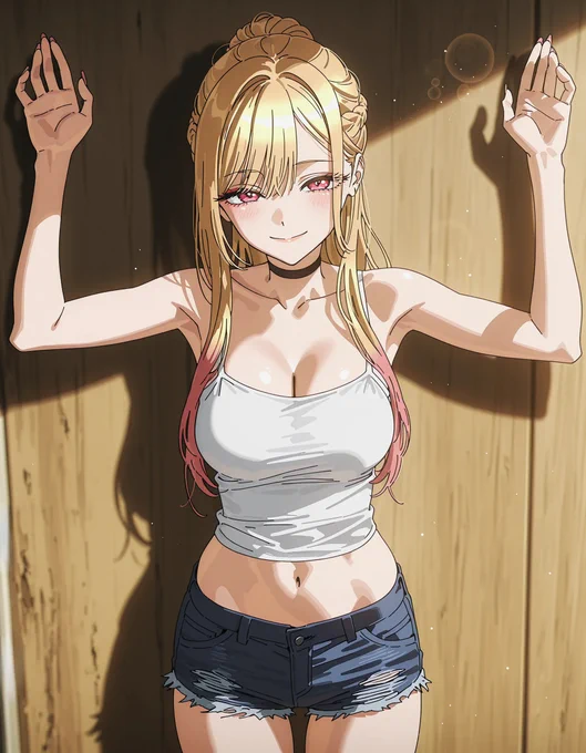 ポニーテール海夢ちゃん ねえ 一枚目のキャラを二枚目のポーズにして