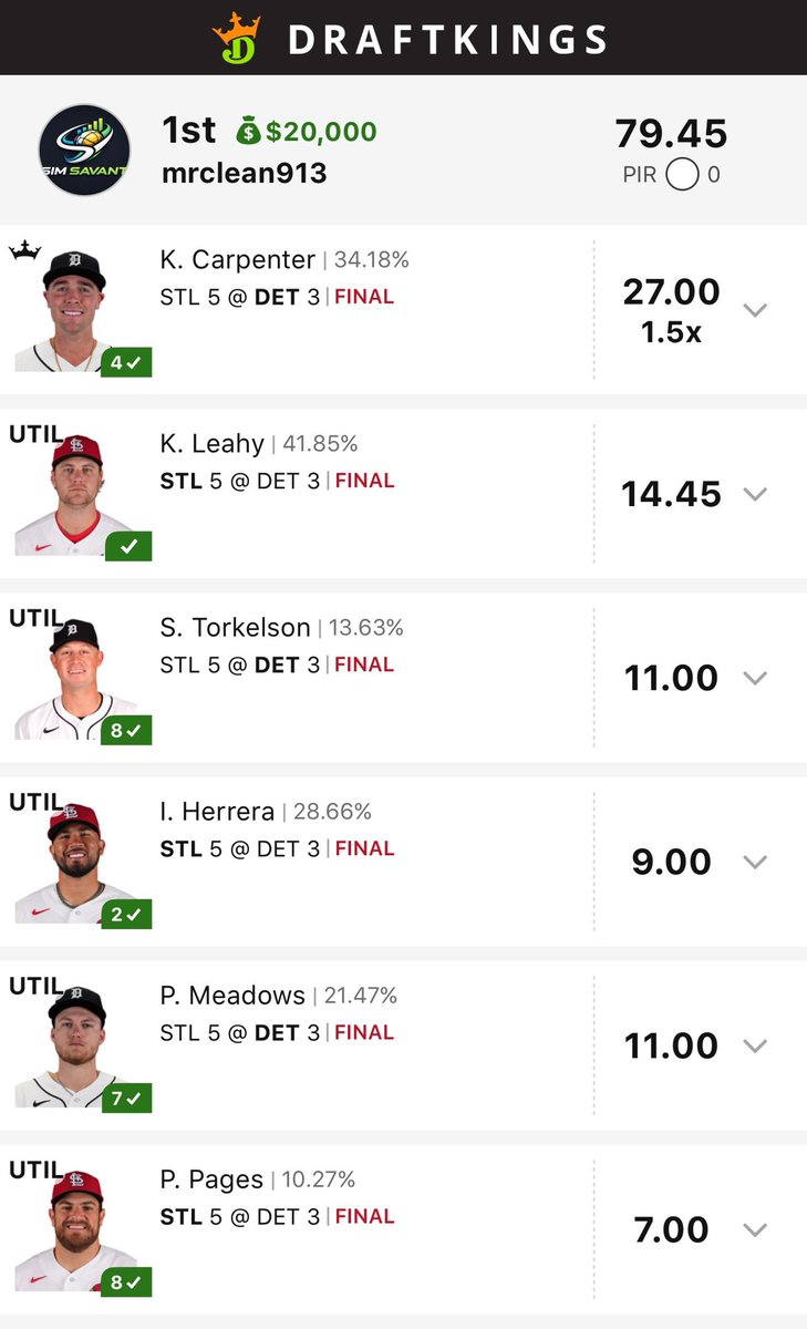 I think we can truly say that <a href="/sim_savant/">Sim Savant</a> has entered the chat. Straight up solo shipper in a MLB flagship Showdown.

I don’t know what to say except THANK YOU to the dozens who are giving us a shot during our TOTALLY FREE alpha period and COME ON IN to those who haven’t yet.