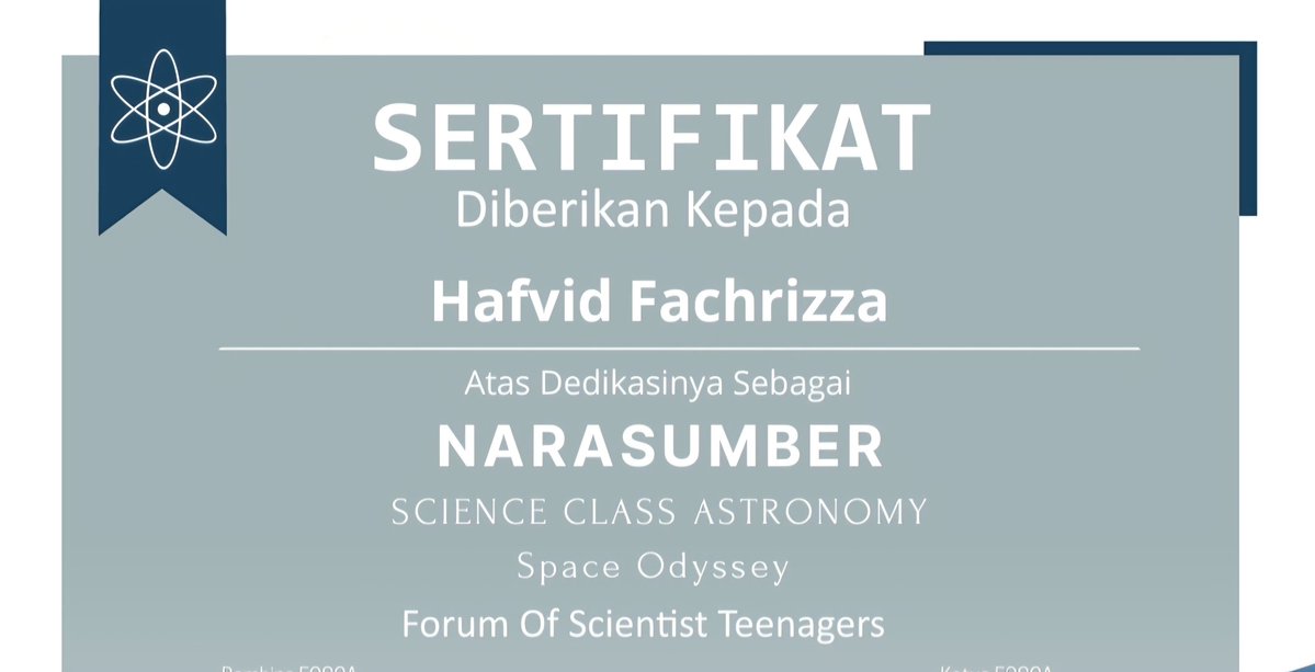 Hafvid Fachrizza 🪐 🌌 🔭 ✨️ tweet media