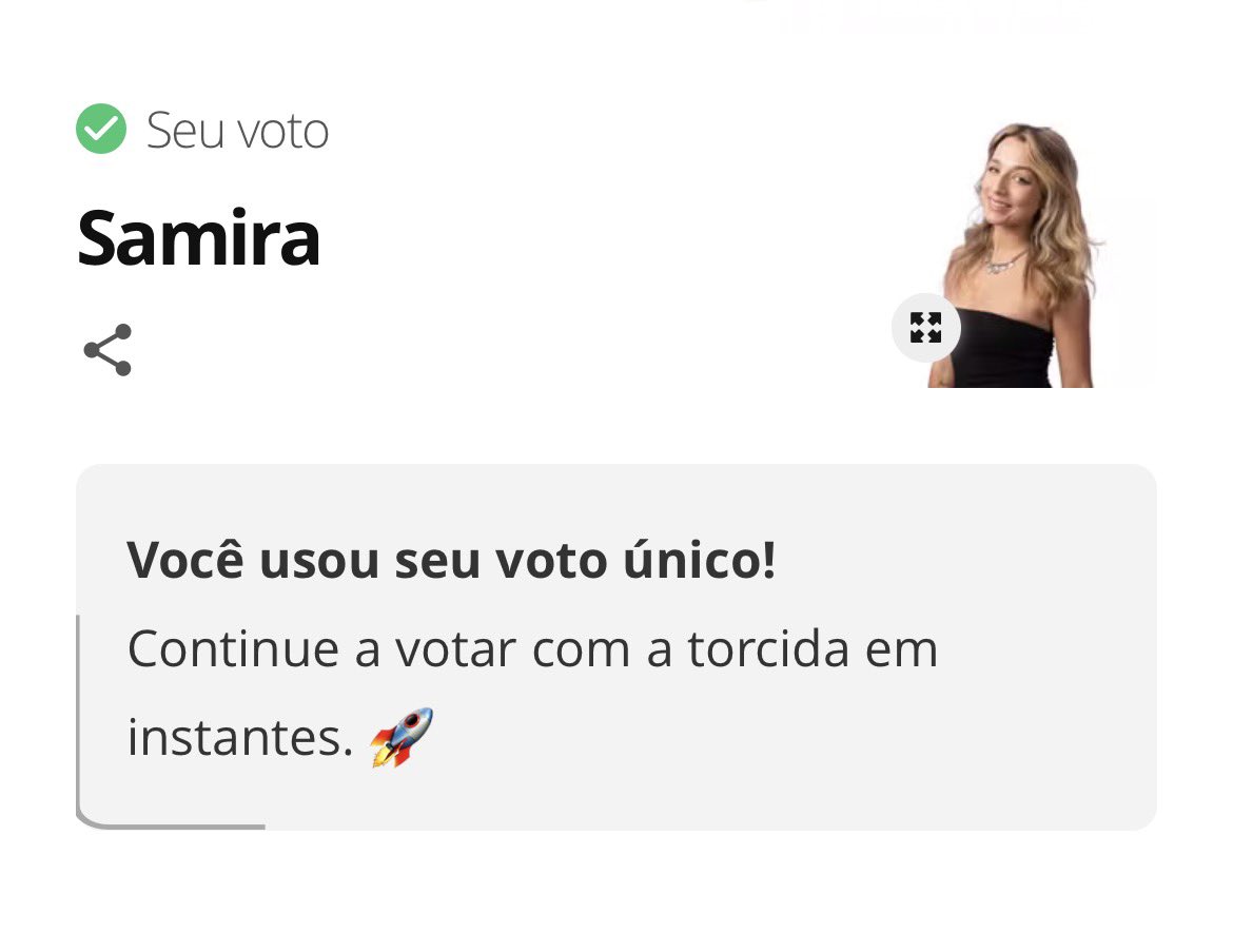 ericksoumes's tweet photo. EU SOU FORA SAMIRA #BBB26 https://t.co/2vi7Xq4aJt