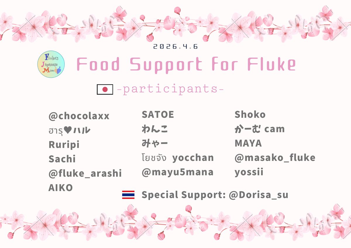 𝗙𝗼𝗼𝗱 𝘀𝘂𝗽𝗽𝗼𝗿𝘁 𝗳𝗼𝗿 𝗙𝗹𝘂𝗸𝗲  🇯🇵

Wishing you success and strength.✨
supporting you, <a href="/FlukeNatouch/">NATOUCH 🐣</a> ❤️

＜Menu ＞🍝 
Sauce-glazed baked pork ribs (15 sets)
Spaghetti with bacon and chili (15 sets)

#ที่สามของเธอSeries
#YourThirdSeries 
#เจ้าแก้มก้อน 
#fluke_natouch