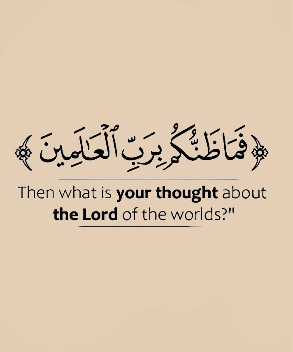 وظني فيك يا ربي جميلٌ
فحقق يا إلهي حُسنَ ظني ..🌴