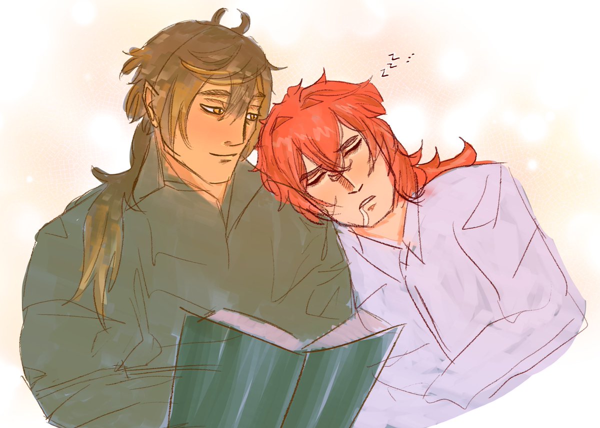 day 5 - warmth  
zhongluc bc i missed them... 
#genshin #aprilluc2026