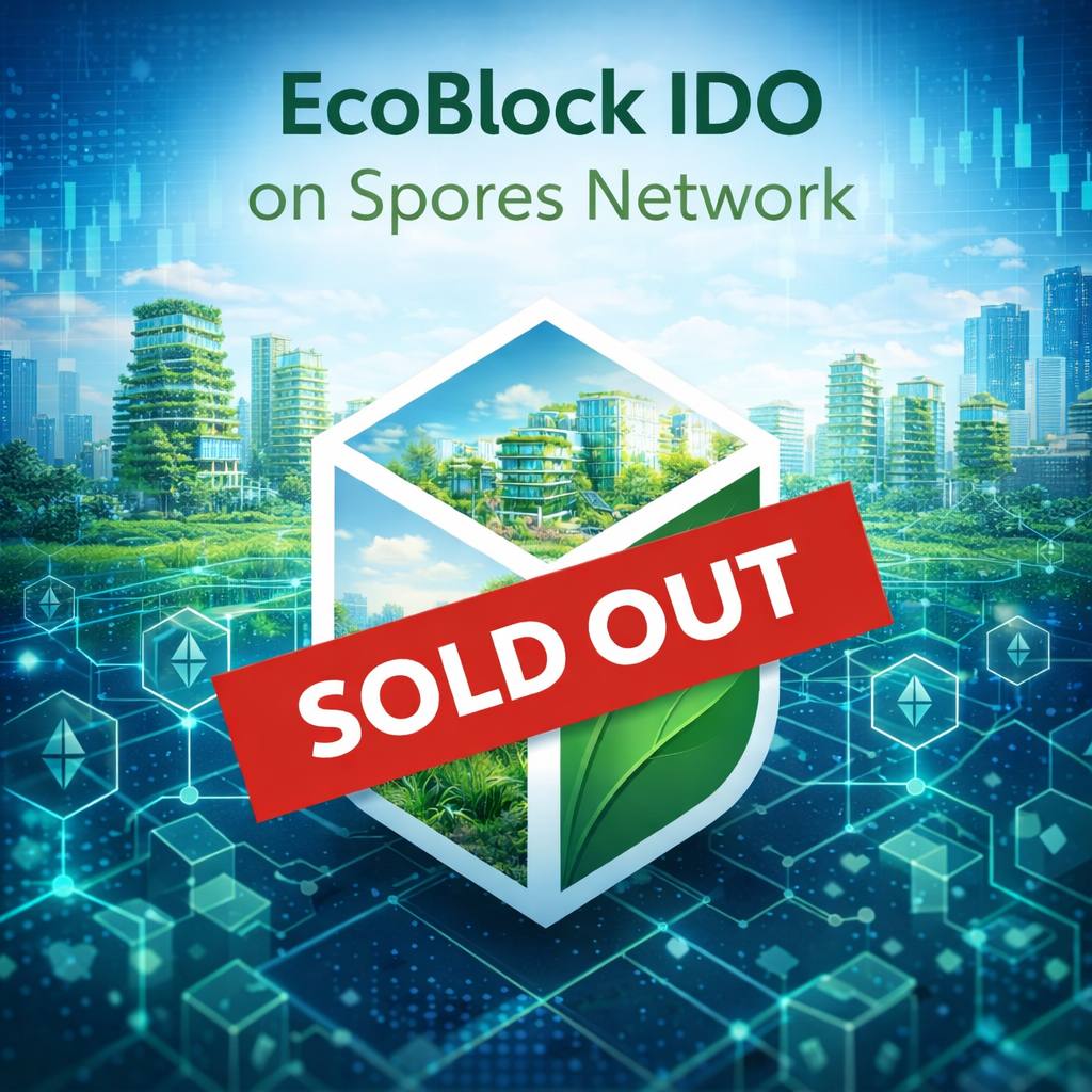 EcoBlockAi's tweet photo. IT HAPPENED.

EcoBlock IDO is officially SOLD OUT.

- $300,000 raised.
- 100% filled.
- Zero hesitation.

The market has spoken. 🌱

Welcome to the future of green finance.

#carbonoffsets #carboncredits #greenhousegases #greenliving #carbon #recycling #savemoney #sustainabletravel #reuse #eco #climate #sustainablefashion #energyefficiency #earthday #reduceyourcarbonfootprint #climatechangeisreal #emissions #circulareconomy #reducereuserecycle #solarpv #ecofriendlyliving #airpollution #reducewaste #electricitybills #carbonoffset #cycling #climateemergency #solartechnology #solarenergy #sustainabilitymatters @ESGTechAG @GGFCapital @JoinOxign @EcoBlockImpact @EcoBlockAi  @Spores_Network