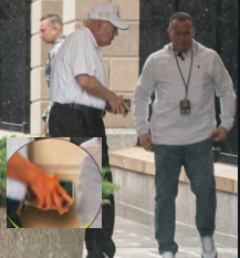 OsserBob's tweet image. Look at the curvature of his spine as well as his right hand ....  something medically wrong with him.

#trumphealth