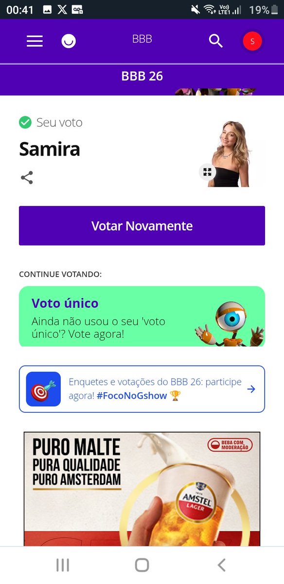 Único paredão do programa que fiz questão de participar. Essa menina tem que aprender muito na vida, hoje é pior tipo de pessoa pra se ter por perto.

#ForaSamira