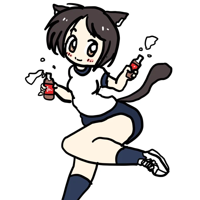 こんにちは 青空の下でしゅわしゅわー