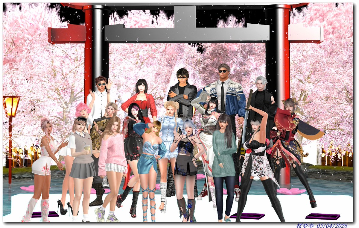 昨晩はあんつぅさんの隔月イベント「桜変奏」へ🌸
セット転換が素晴らしいので、全体SS多めです😄
今回も楽しい時間&amp;可愛いギフトをありがとうございました！

前半お静かだったのは、突然の逆さ睫毛の対応でチャットを追うのが全然間に合わなかったというね...(´・ω・｀)ｼｭﾝ

⇒SS続きます🌸