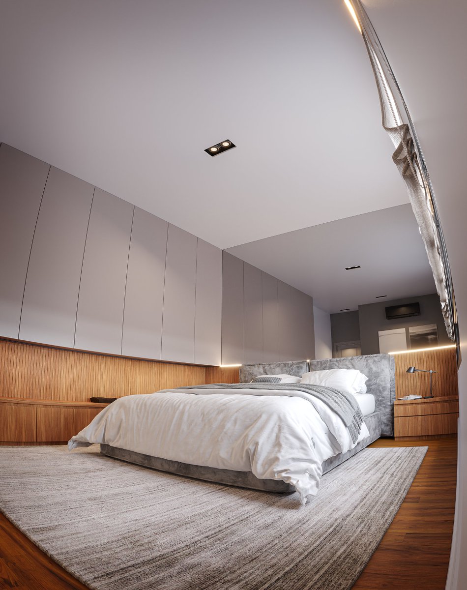 MINIMAL DESIGN MAXIMUM EASE

Modelled  in 3dsmax

Rendered using <a href="/CoronaRenderer/">Chaos Corona</a>  as usual.
#archviz #interiorrender #bedroomdesign #minimalinterior #modernbedroom