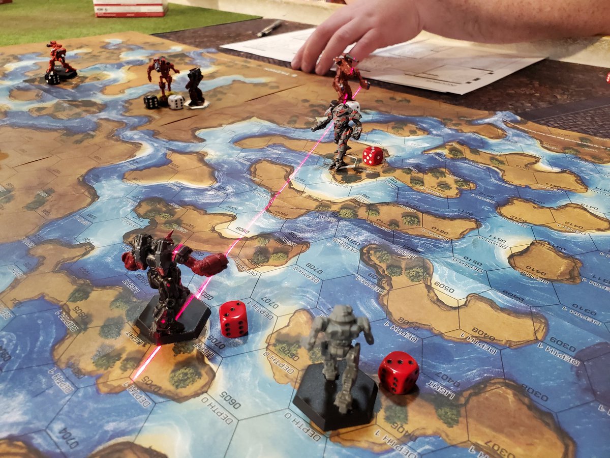 CatHultberg's tweet image. Several of our mech warriors celebrated Easter with a good old fashioned #battletech at 7th Dimension Games rumble. Austin faced off against Ben &amp;amp; Bob. While he put up a admirable defense, he was eventually worn down &amp;amp; defeated. @catalystgamelab #miniatures #miniaturegaming