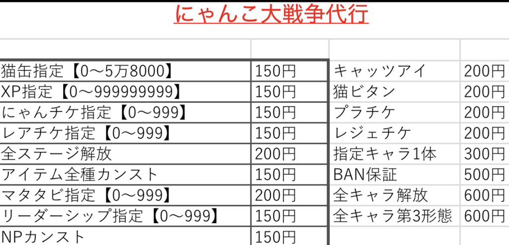 kanamita 【にゃんこ大戦争代行】 tweet media