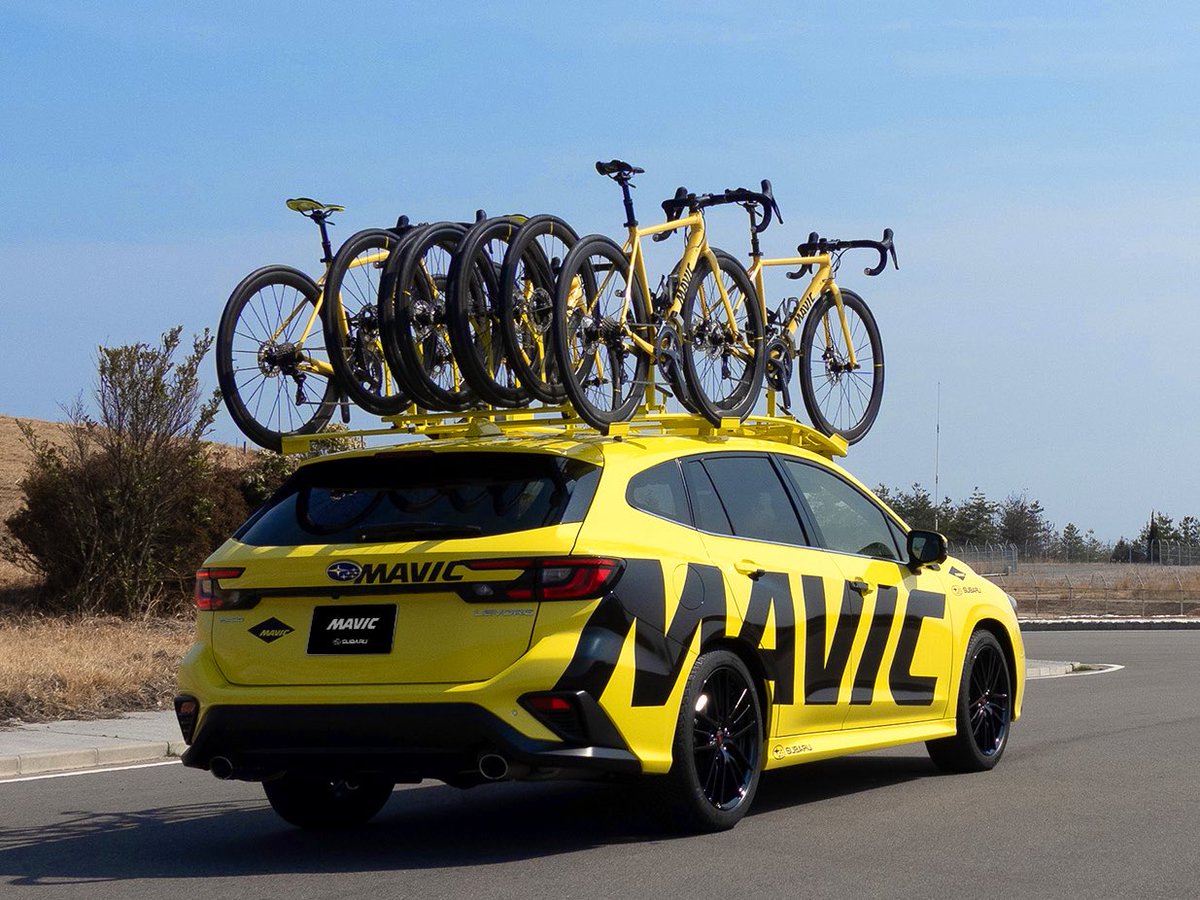 MAVICJAPAN's tweet photo. 『SUBARU LEVORG GT-H EX』
レースやイベントでニュートラルサービスとして活躍するMAVIC SSCに #LEVORG が新しく2台導入されました。
ニューデザインのマヴィックイエローにも注目！すでに全国各地で活動中です。
#MavicSSC https://t.co/qdY4WRp3C7