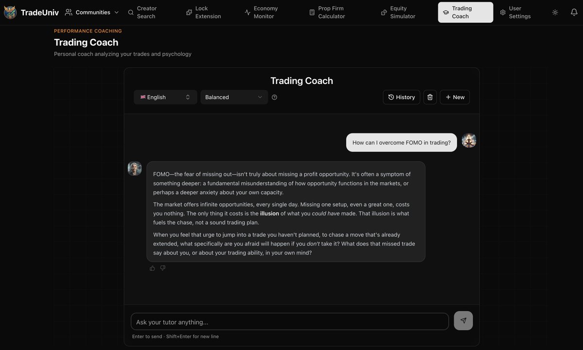 Most traders learn the charts way before they learn their own head.

That's backwards. Mindset is where 90% of accounts die. Not bad setups. Not bad markets. Revenge trading after a loss. FOMO chasing into a parabolic top. Sizing up because you're "due for a winner."

We just