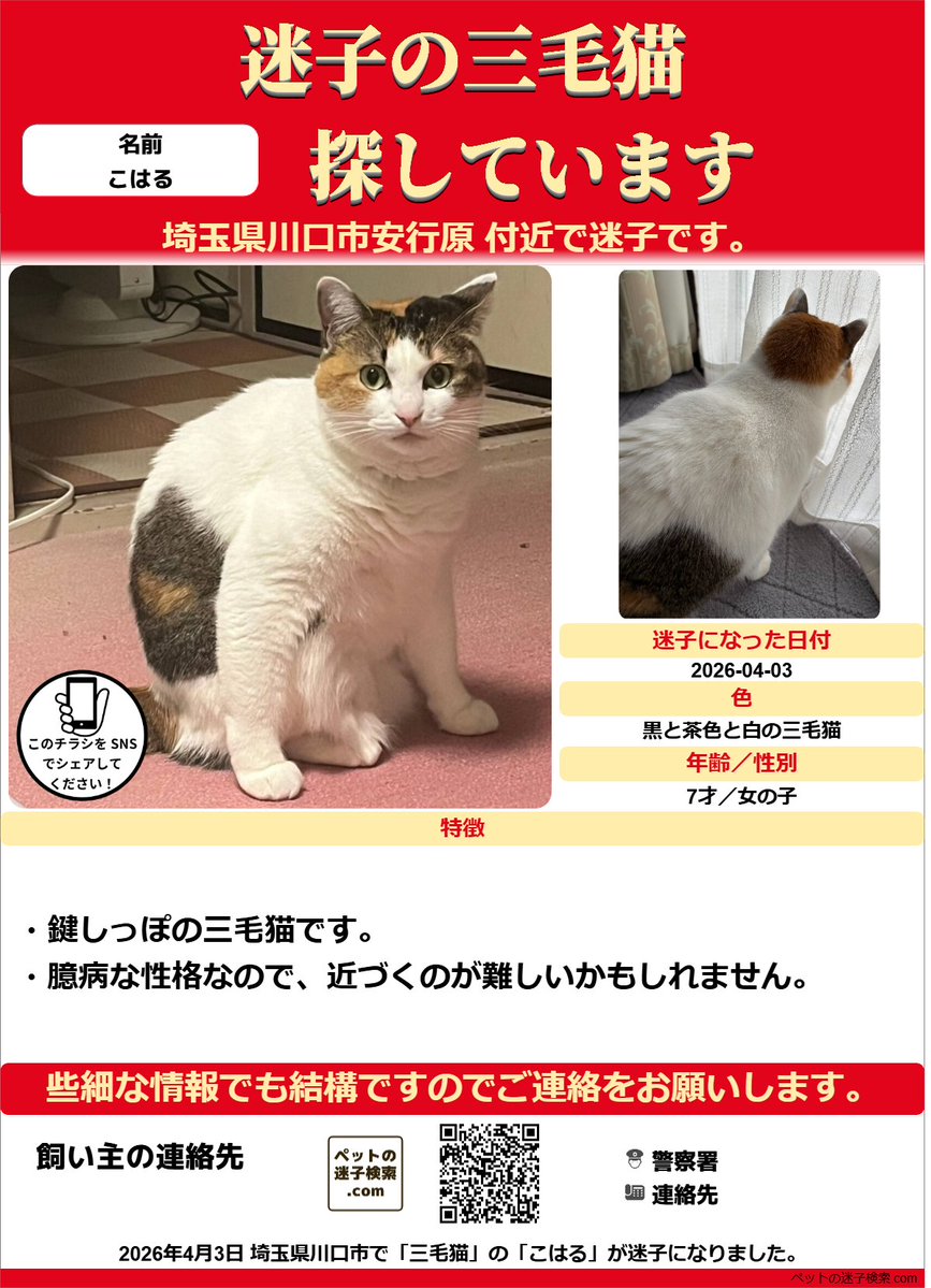 【本家】ペットの迷子検索.com tweet media