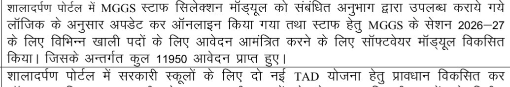Drabhaysingh05's tweet photo. #SVMS
2026-27 स्टाफ हेतु सॉफ्टवेर मोड्यूल विकसित
11950 आवदेन प्राप्त
@JaatMohit001
@saten_08 https://t.co/OGF3Vyumqe