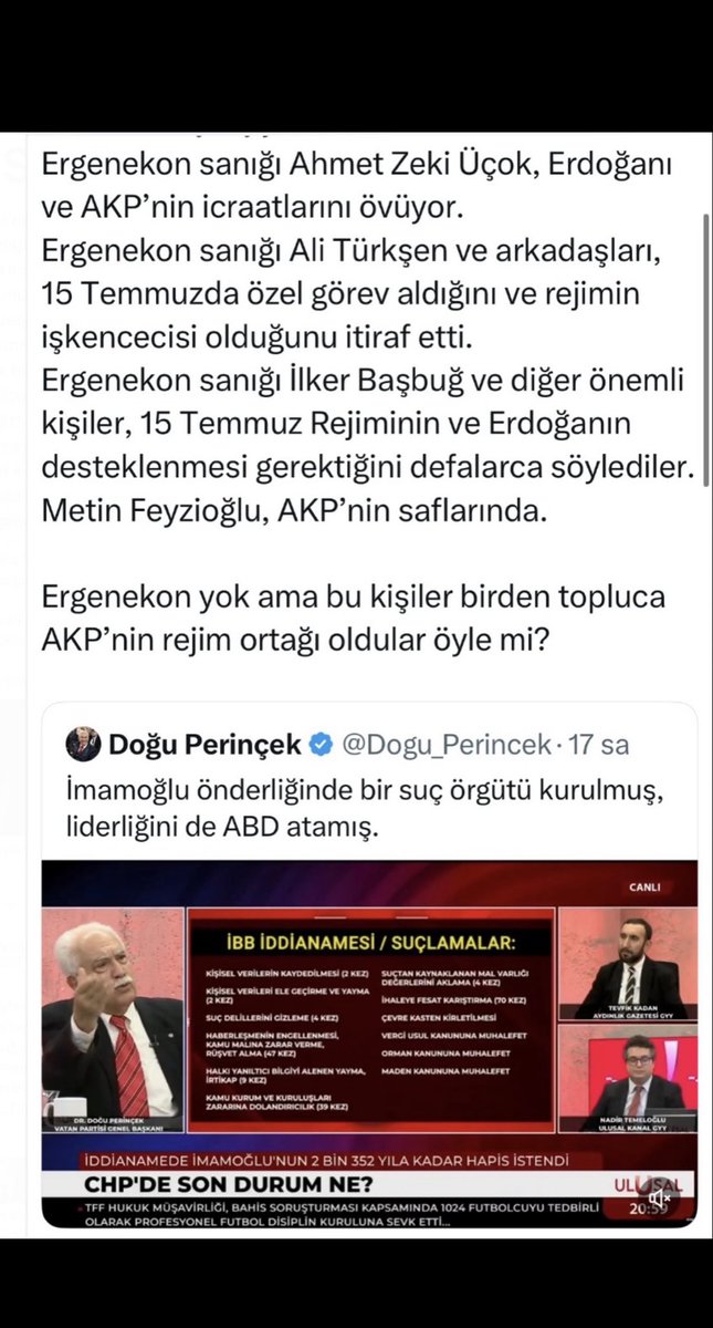 Ergenekoncu Ahmet Zeki Üçok’un 2018’teki beyanına göre yargıda en az 100-150 savcınız var hala. (Emekli bir paşa bu örgütlenmeyi nasıl biliyorsa artık).

Eminim hücre şeklinde bekleyen, AKP’li numarası yapan yüzlercesi daha vardır.

Ama yolsuzluklar ilgi alanlarına girmiyor.