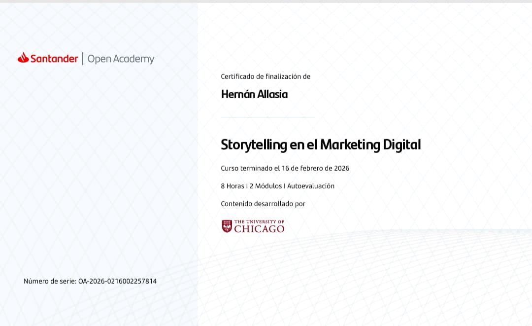 cumediterraneo's tweet photo. 🥇Storytelling en el marketing digital💎#santanderopenacademy #theuniversityofchicago https://t.co/4YMPWX9mek