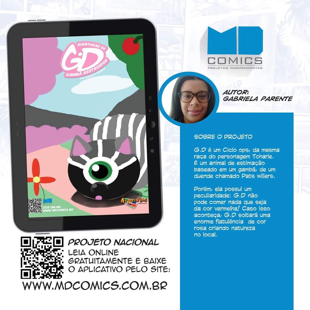 GabyParenteOff's tweet photo. Apoiem o projeto De As aventuras de GD e PW-Pats Willers 
Para obter os produtos, é só acessar o link do site 
https://t.co/xc4U133cqa
#As #aventuras #de #pw  #patswillers #felizpascoa   #quadrinhonacional #modelodesign #escoladeartes https://t.co/V6CsAhGHsb