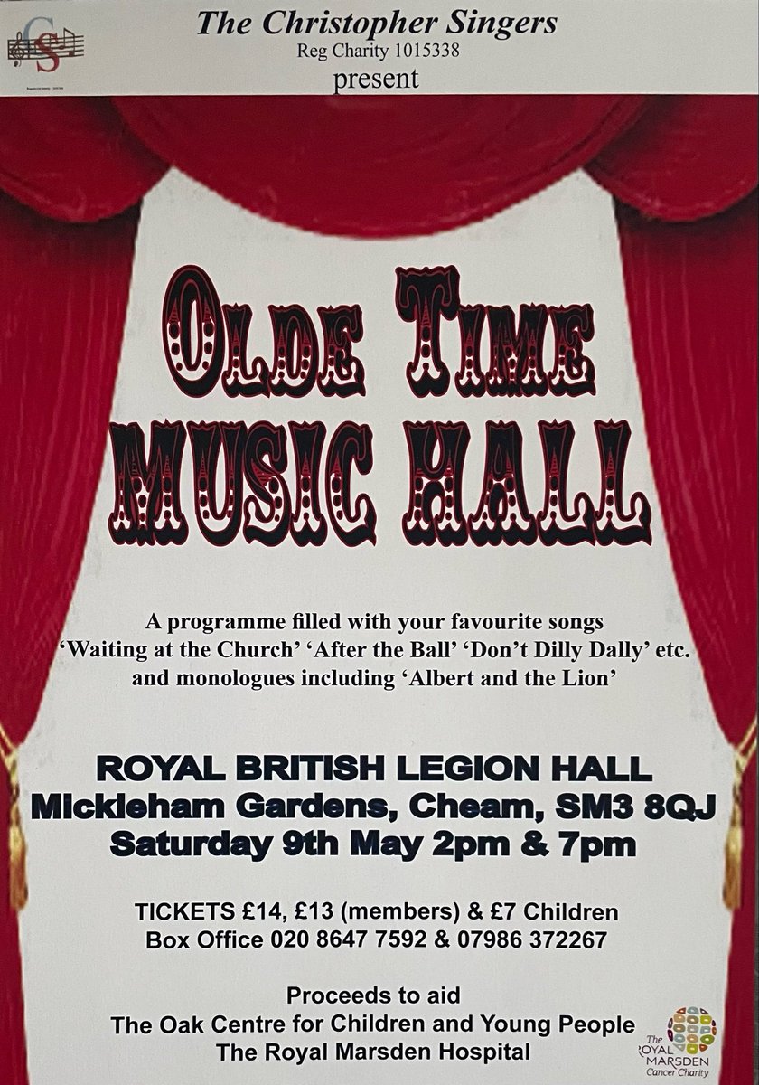 Queen37bee's tweet photo. Olde Time Music Hall
Super show, fun and entertainment. Get your tickets early to avoid disappointment. Please RT.
@SuttonCouncil @HoneywoodMuseum @SADCNews @LocksmithsShop @Zobohook @CarshaltonMums @CheamToday https://t.co/olWRvsLt6k