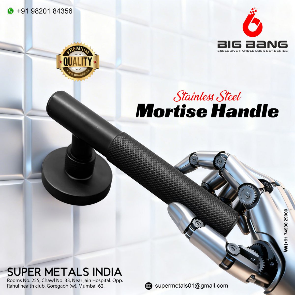 ibais_hardware's tweet photo. SUPER METALS INDIA - MUMBAI

For enquiry via WhatsApp click:
https://t.co/wSmg331iiW

Mr. Ashish Hinduja - 98201 84356
#MortiseHandle #MortiseLock #DoorHandle #MainDoorHandle #LockHandle #DoorHardware #ArchitecturalHardware
.
@ibais_hardware https://t.co/OgVtYP9qyA