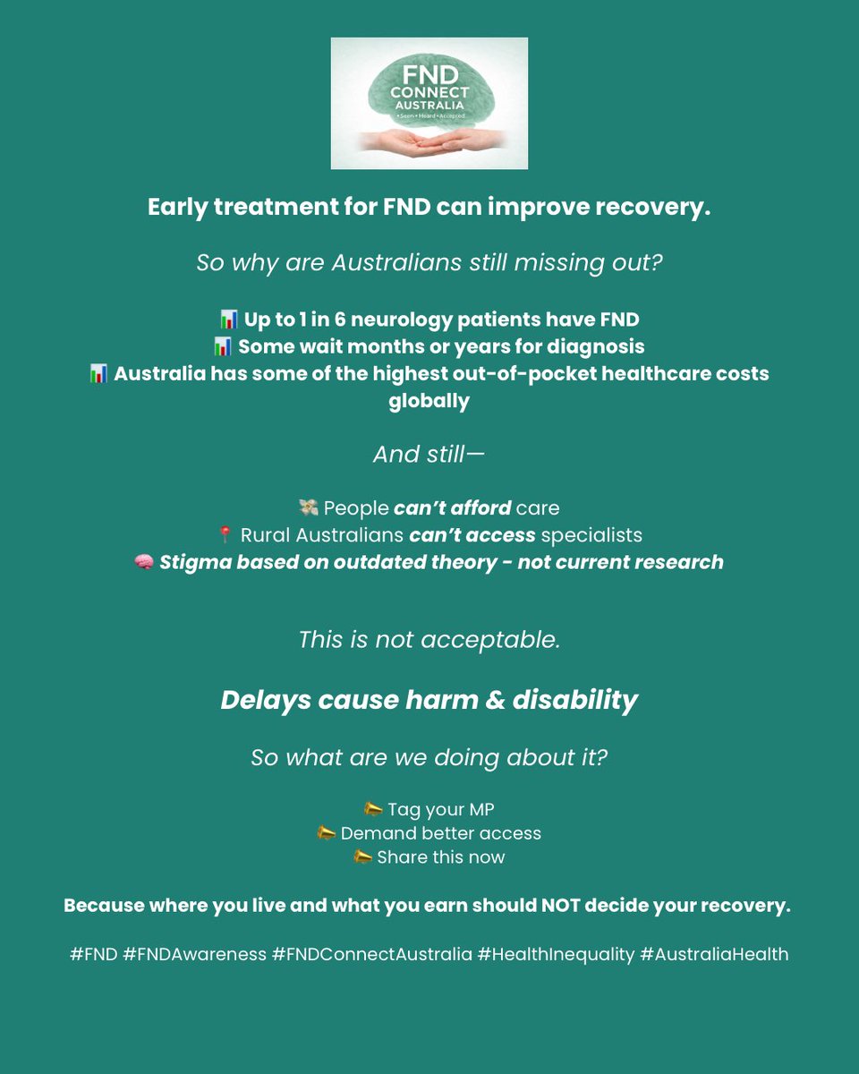 FndConnectAU's tweet image. #fndawareness #functionalneurologicaldisorder #seenheardaccepted #fndinternationalawarenessmonth2026 @Mark_Butler_MP @TimNichollsMP @RyanPark_Keira @MaryAnneThomas @PictonChris @BridgetArcher25 @SteveEdgoMLA