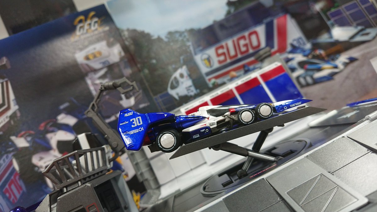 kagajoutarou's tweet image. もちろんポップアップの後はC.F.C.-Heritage Edition-スゴウレガード10V5000の取材に来ました。
#サイバーフォーミュラ
#CF35th