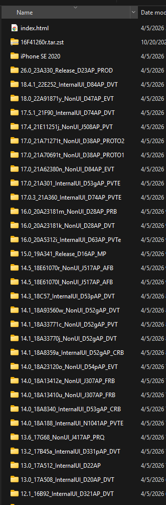 Sebas_Kitten's tweet photo. Anyone need IOS dump's from Iphone proto's? https://t.co/HIcoS9caeT
