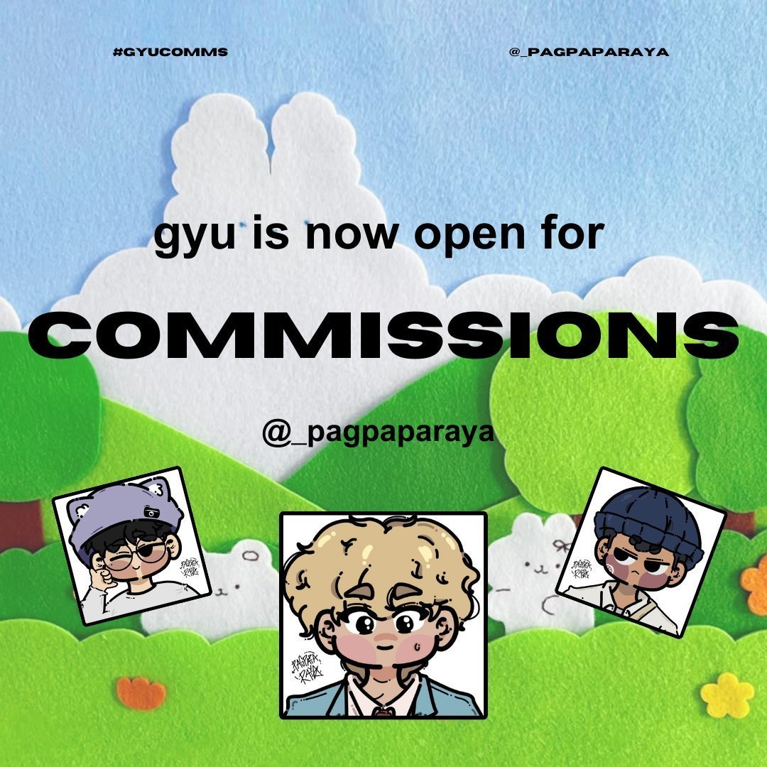 _pagpaparaya's tweet photo. [#gyupdate 🎪]

#gyucomms is back for april and here's my updated commission sheet!

you may commission me via vgen (highly appreciated) or dm

carrd: https://t.co/kl5GuQ0Vuj
vgen: https://t.co/bypvzMabYl

#artcomms #commission #artph #art #pagpaparaya https://t.co/qJjrue2AjI